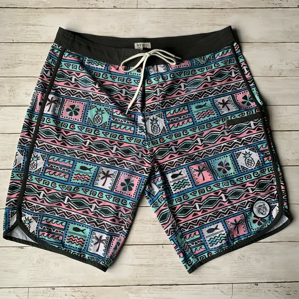 Catch Surf Weekender Boardshorts Trunks Jamie O’Brien JOB 20” Heat Weld Seams 36